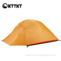 2.4kg orange mountaineering trekking double tent canvas
